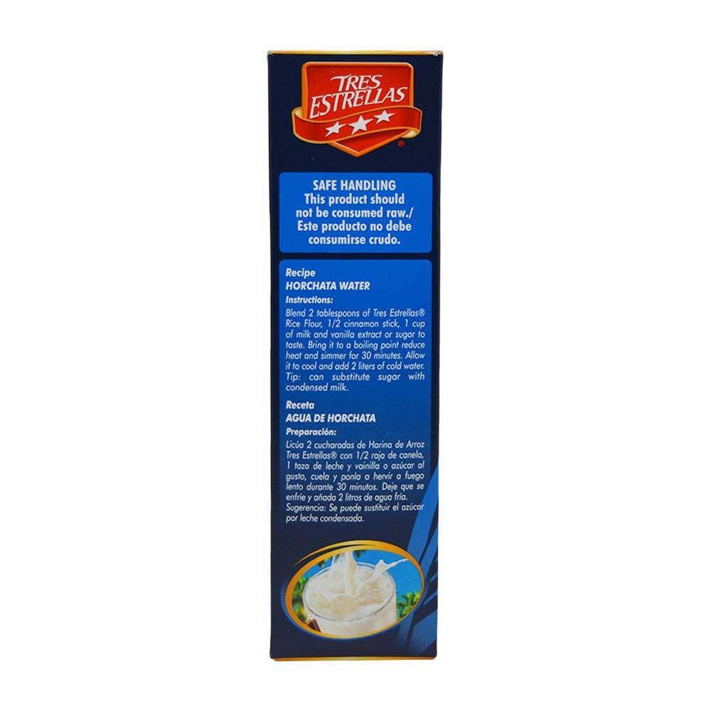 Tres Estrellas Rice Flour Perfect for Baking GlutenFree 17.6 Oz Pack Of 12