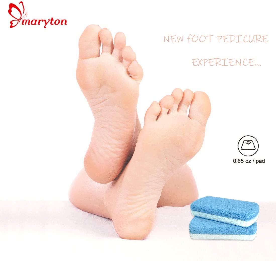 Maryton Glass Pumice Stone for Feet, Callus Remover and Foot Scrubber &  Pedicure Exfoliator Tool Pack of 2