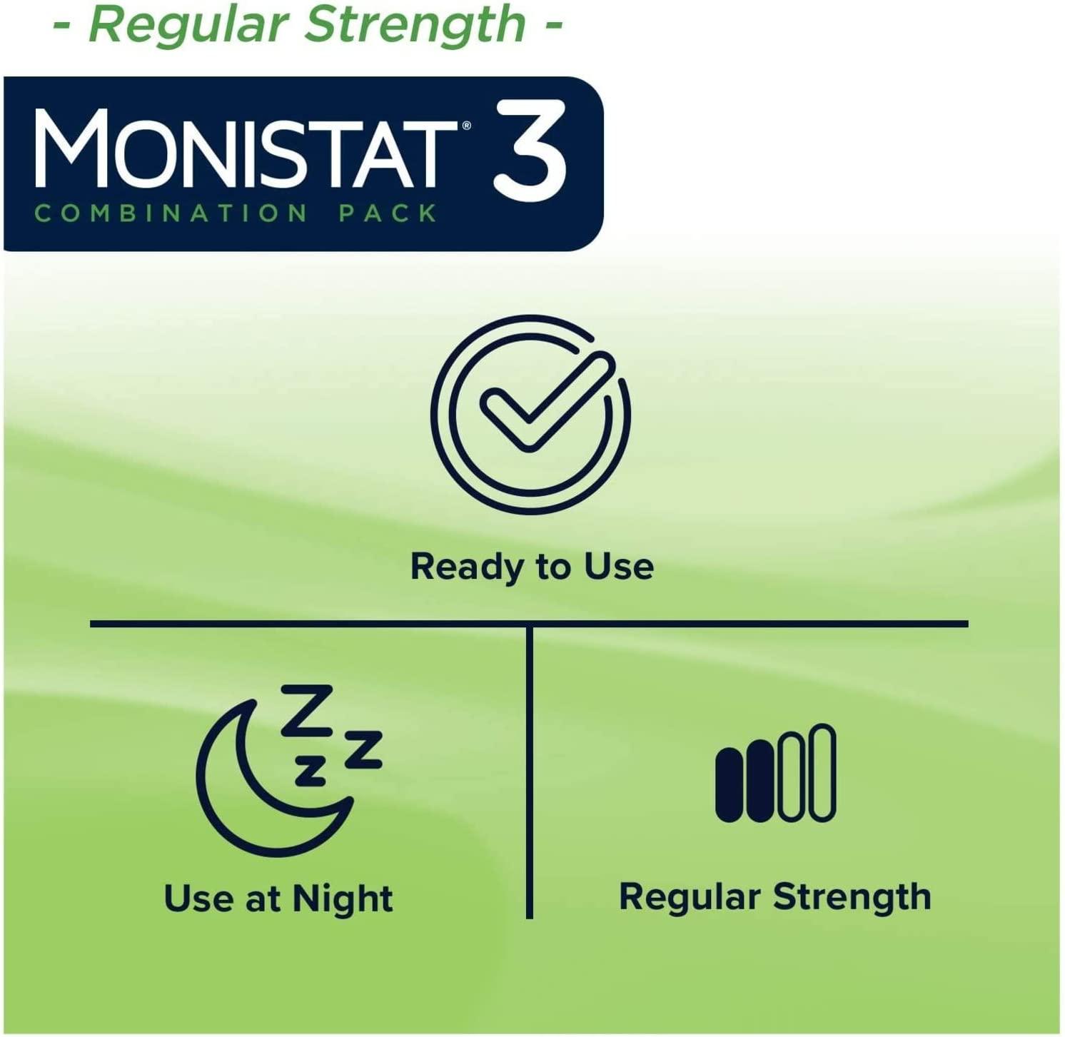 Monistat 3Day Yeast Infection Treatment Fast Relief with PreFilled