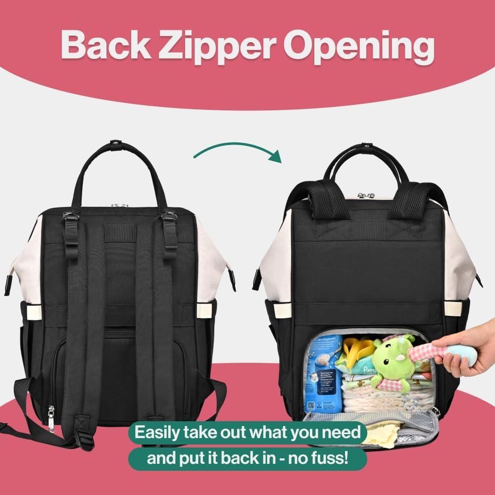 Babbleroo Diaper Bag Backpack Unisex Bags With Changing Pad