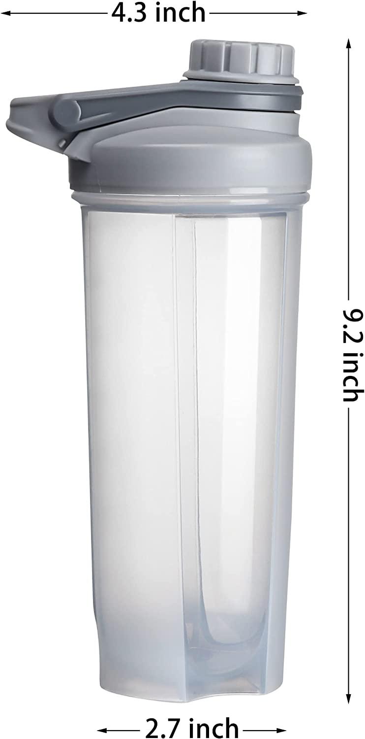 24 oz. BPA free Frosted Easy carry Shaker Bottle w Flip top