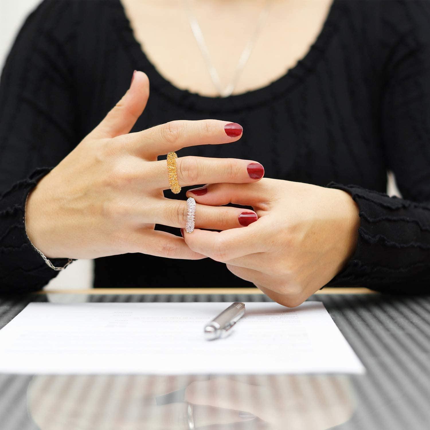 Spiky finger ring clearance