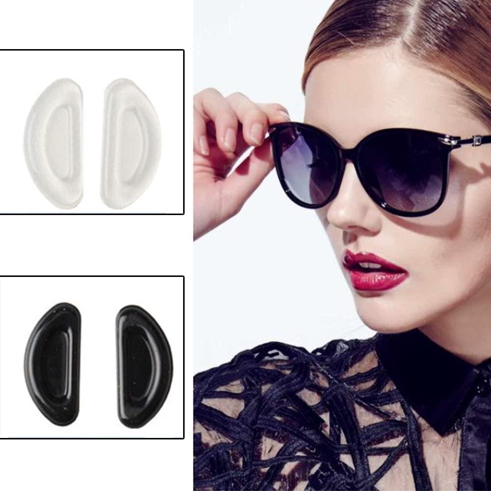 WAFJAMF 12 Pairs Eyeglass Nose Pad, Adhesive AntiSlip Nose Pads for Plastic Frames,Sunglasses