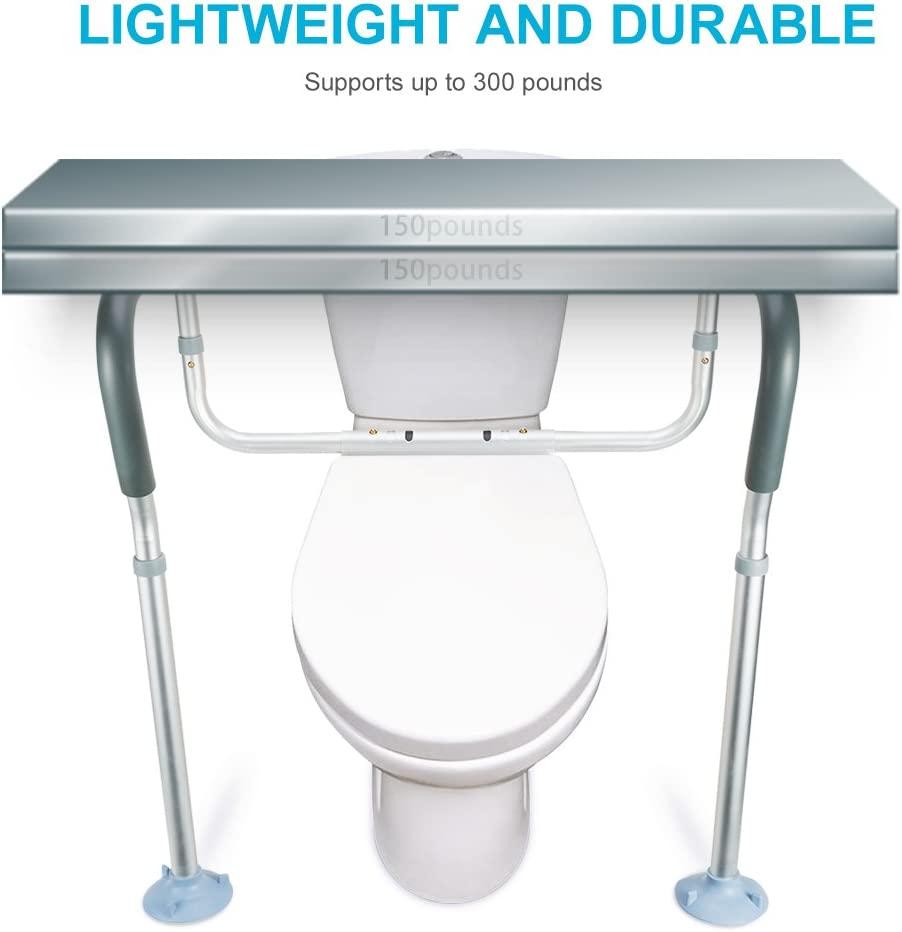 OasisSpace Toilet Rail Medical Bathroom Safety Frame for Elderly