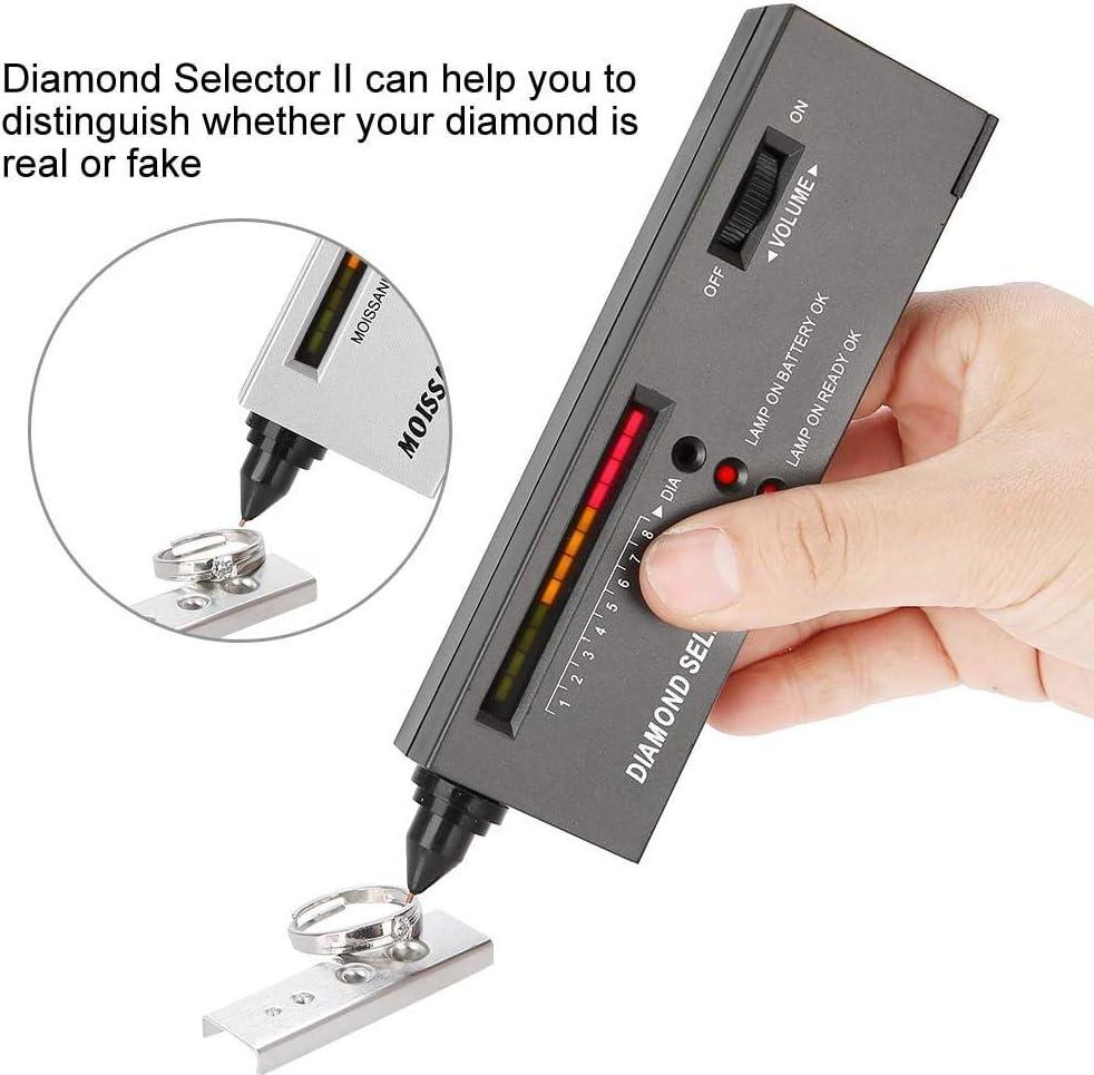 Salmue Jewerly Diamond Tester and Moissanite Tester, LED Diamond Detector  Selector, Gems Stone Hardness Test Tool Diamond Testers