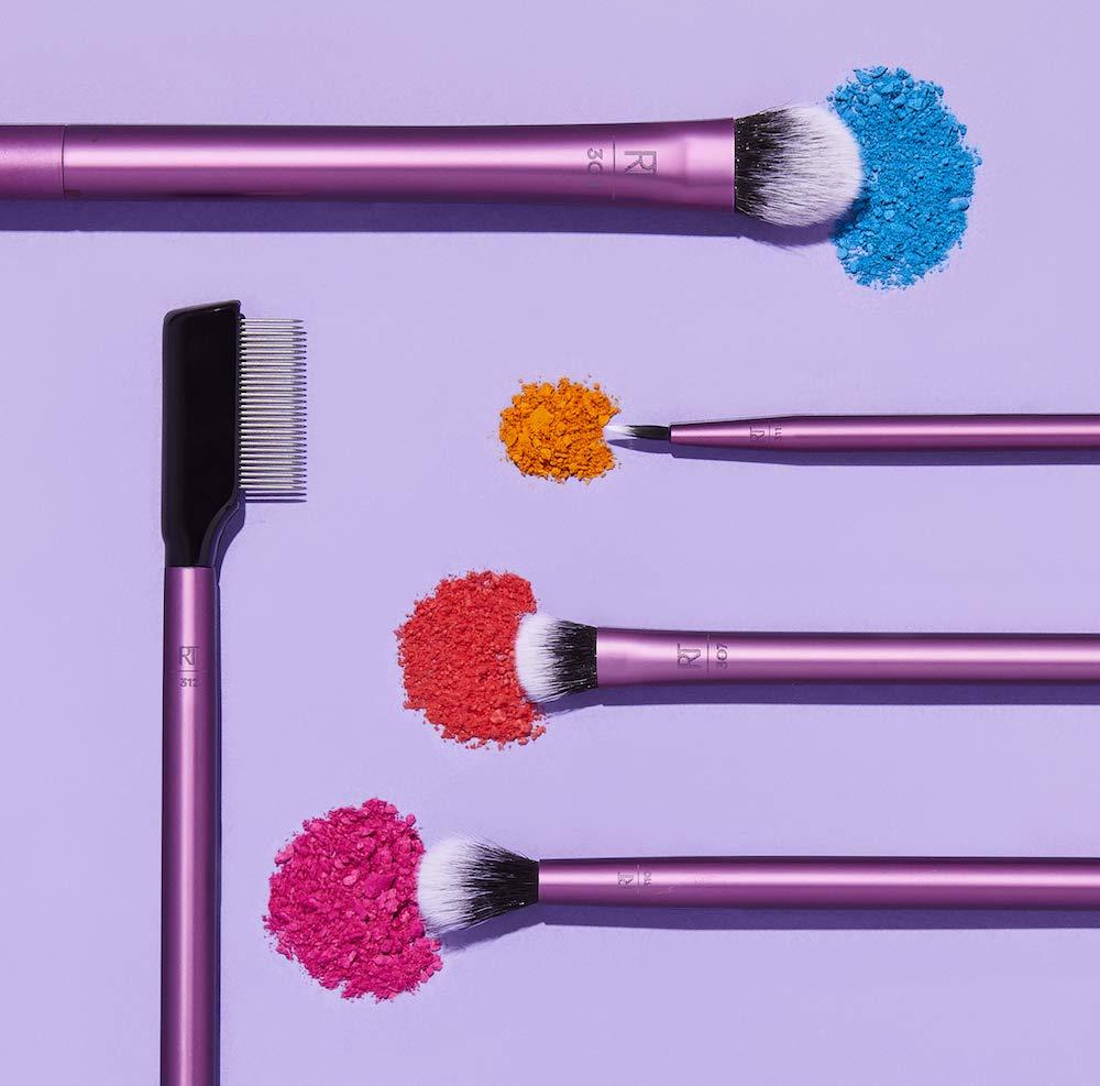 Real Techniques Enhanced Eye Set Purple 6 Piece Makeup Brush Kit