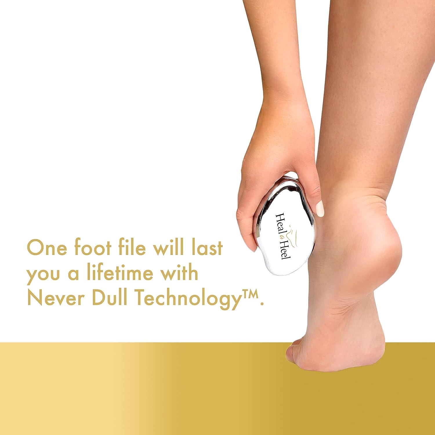 Heal A Heel NanoGlass Foot File  Foot Scrubber for Cracked Heels