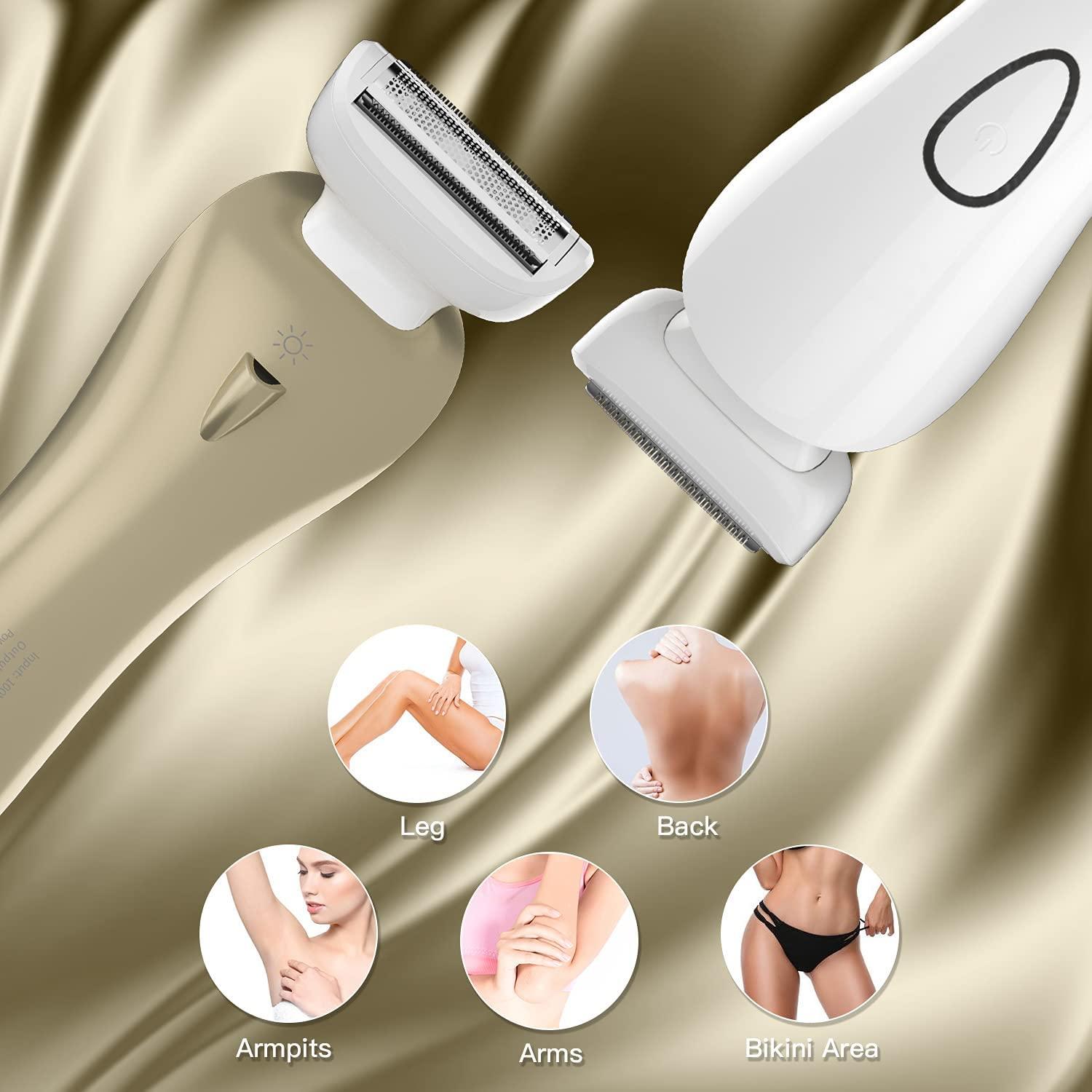 Electric Razor for Women Cordless Bikini Trimmer & Body Hair Removal