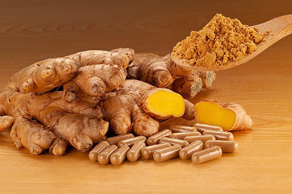 Organic Ginger Capsules 180 Veg Capsules Naturevibe Botanicals Supports Digestion & Boosts