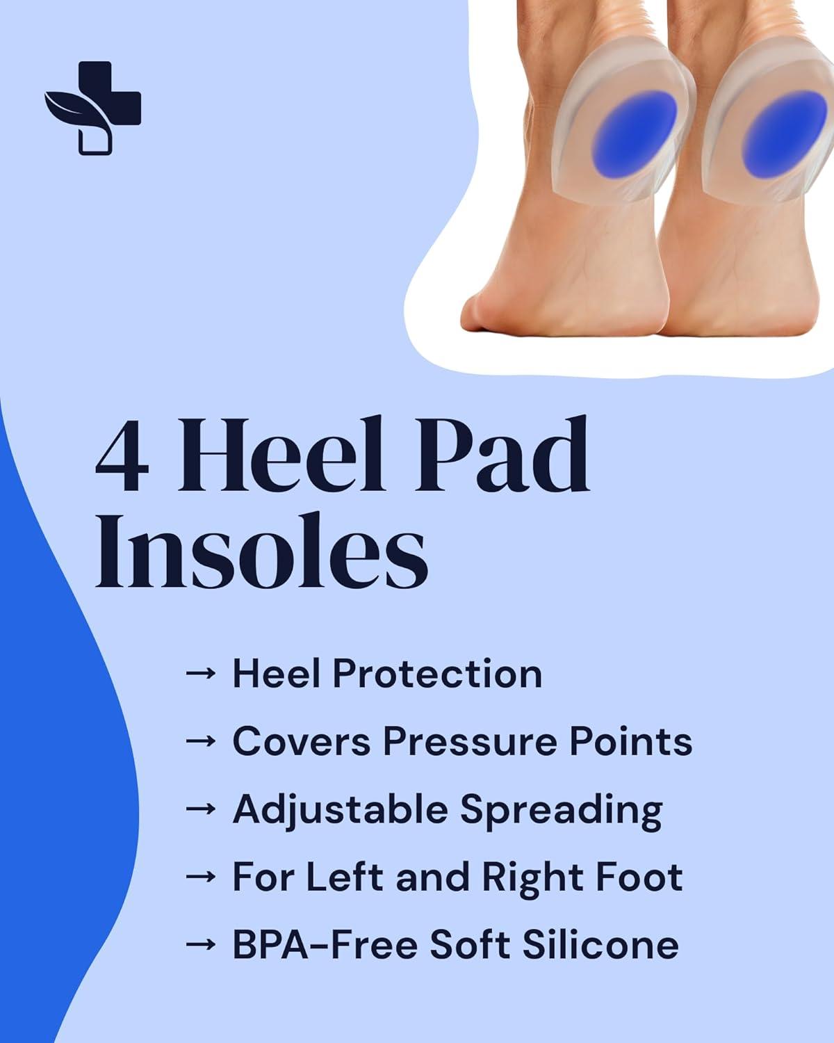 Foot Fatigue Relieve Heel Protectors | Shock Absorption Pads | Heel Pain  Cushion - Foot - Aliexpress