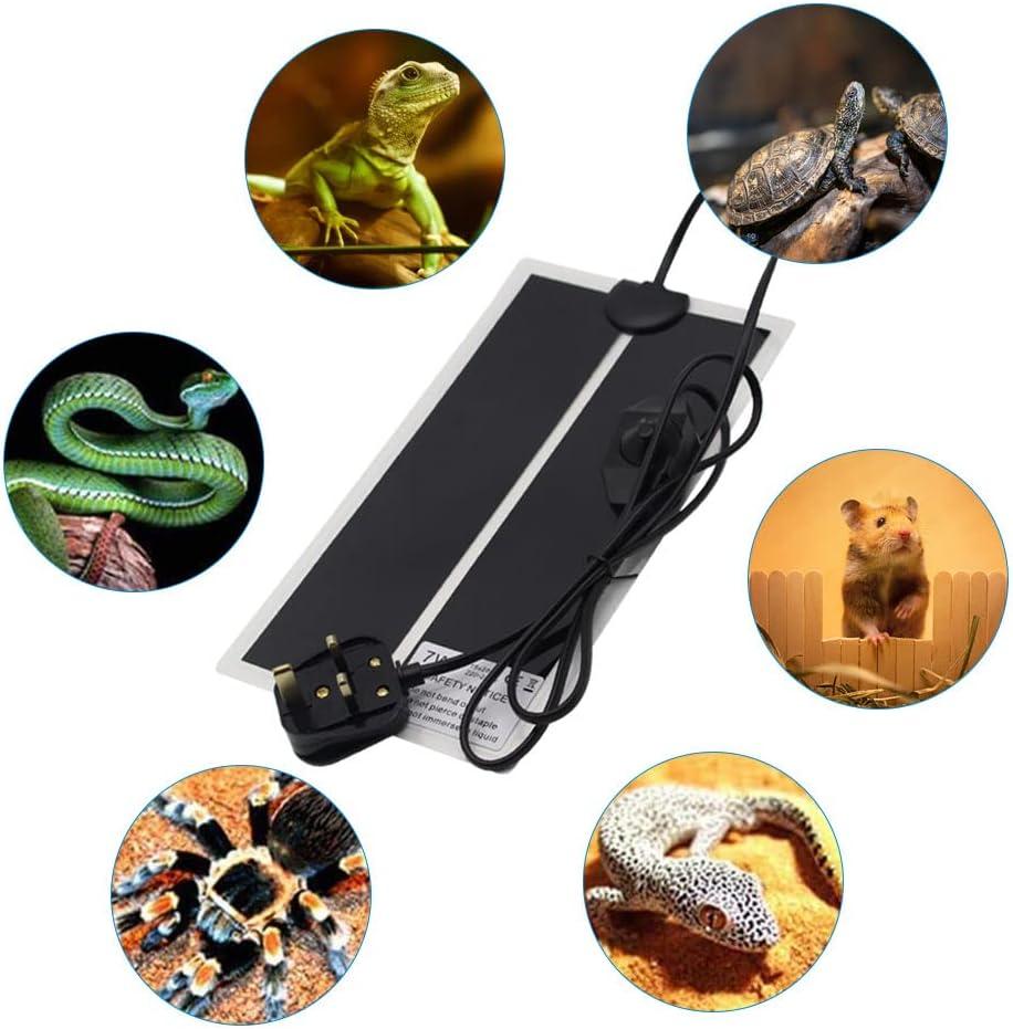 Adjustable Reptile Heating Mat 7W Heat Pad for Small Animals