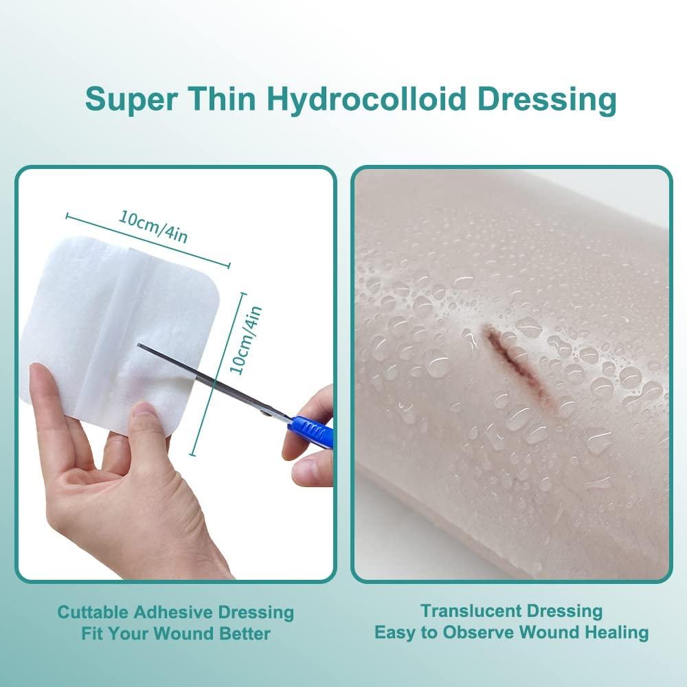 Hydrocolloid Adhesive Bandage, Hydrocolloid Wound Dressing Thin Type 4 ...
