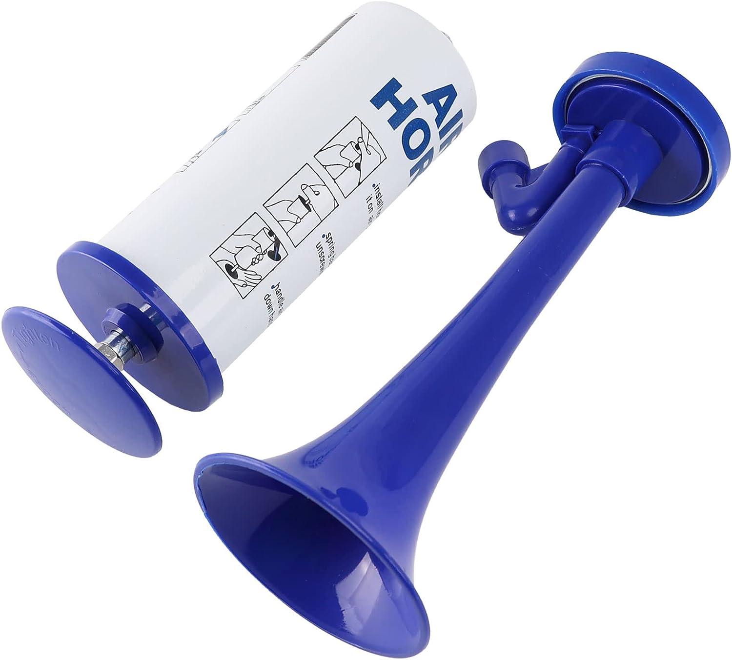 Air Horn for Safety, Loud HandHeld Air Horn for Boats Events Camping  Reusable, Sports Pump Horn Loud Noise Maker Safety Horn for Boating Sports  Events Birthday Party BANHAO Pump horn BLUE