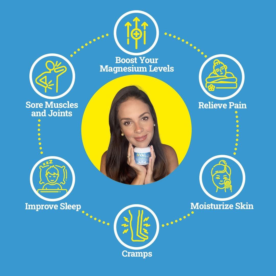 VAL Pure Zechstein Topical Magnesium Pain Cream Relief and Recovery for
