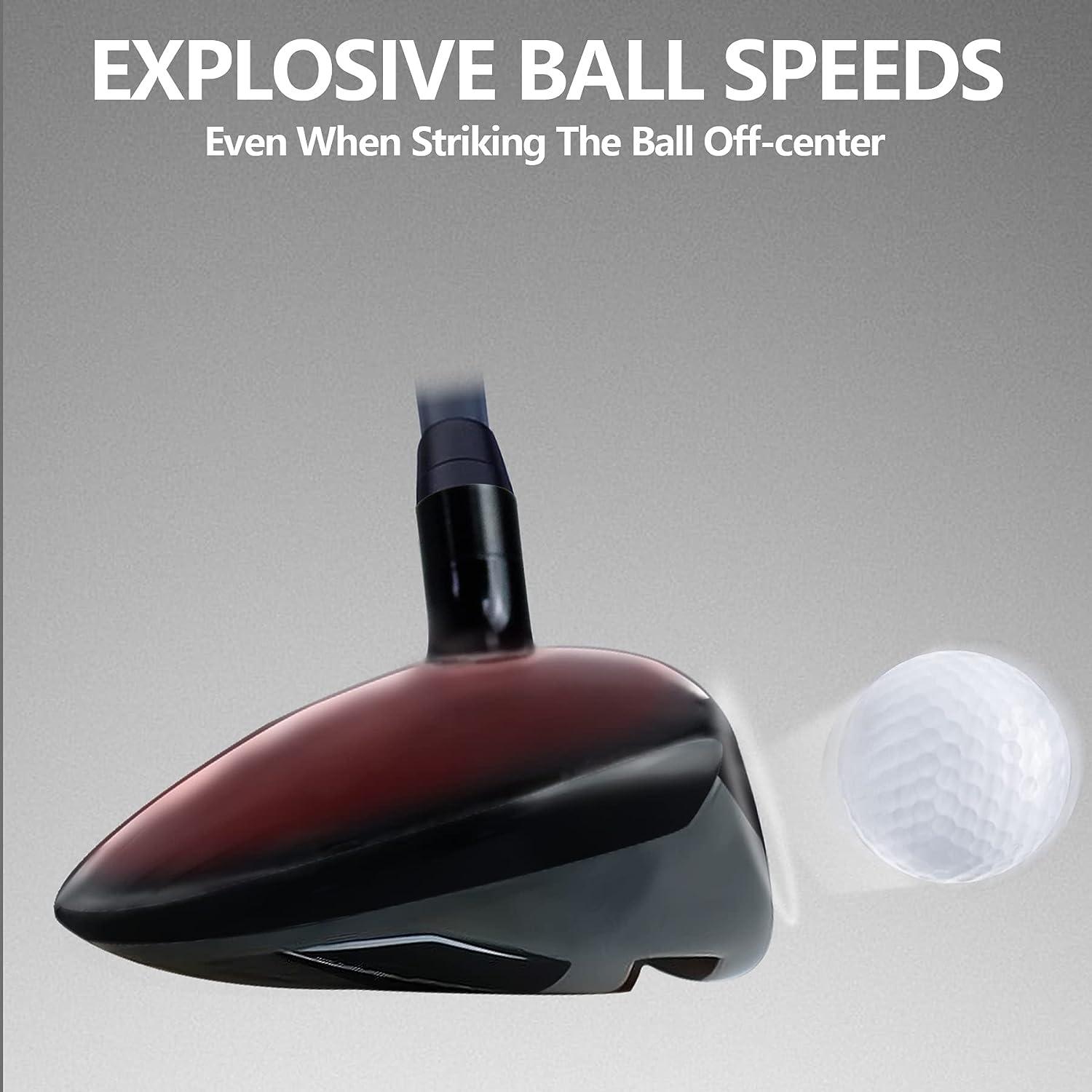 POSSOT Golf Hybrid Utility Clubs 40 Black Graphite Shaft Men