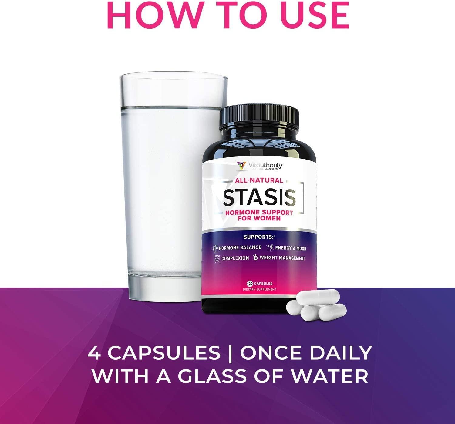 Stasis Estrogen Support Supplement for Women PCOS, PMS, Perimenopause