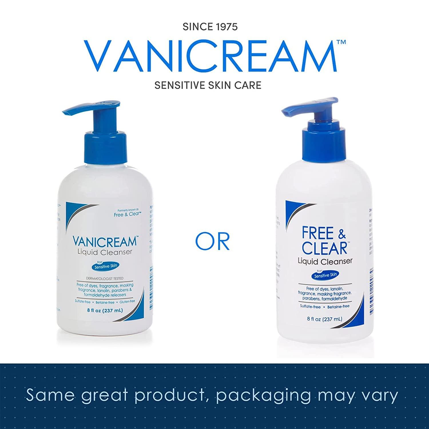 Vanicream Liquid Cleanser 8 fl oz GlutenFree & Unscented for