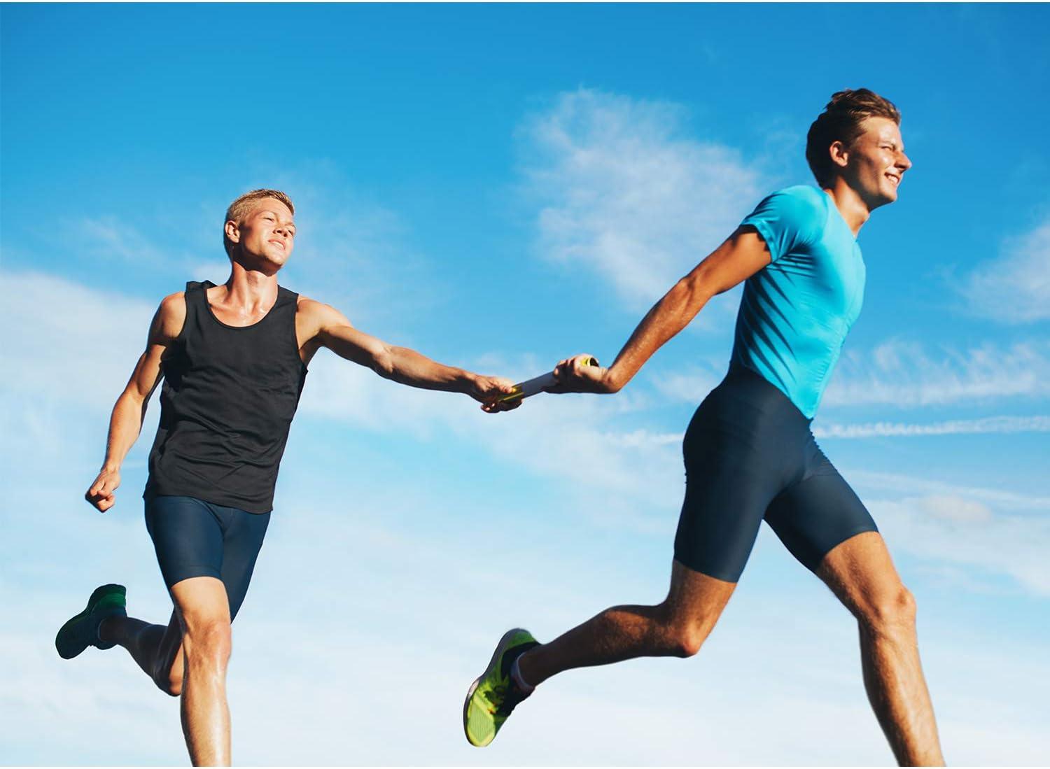 Zhehao Aluminum Relay Baton Set 5 Pieces (Gold, Silver, Red, Green, Blue)