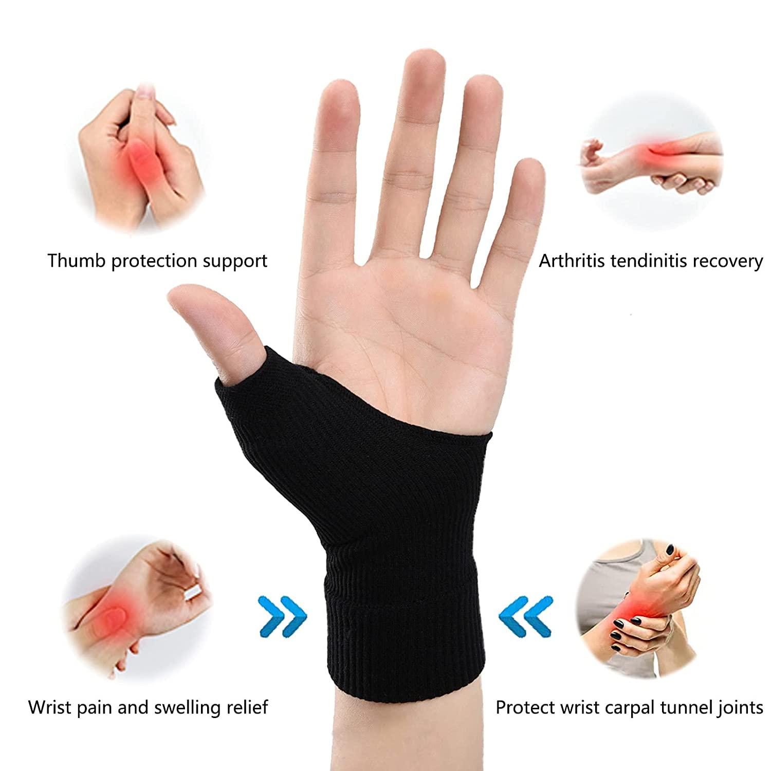 Wrist Thumb Support Compression Gloves (1 Pair) Breathable Wrist Brace