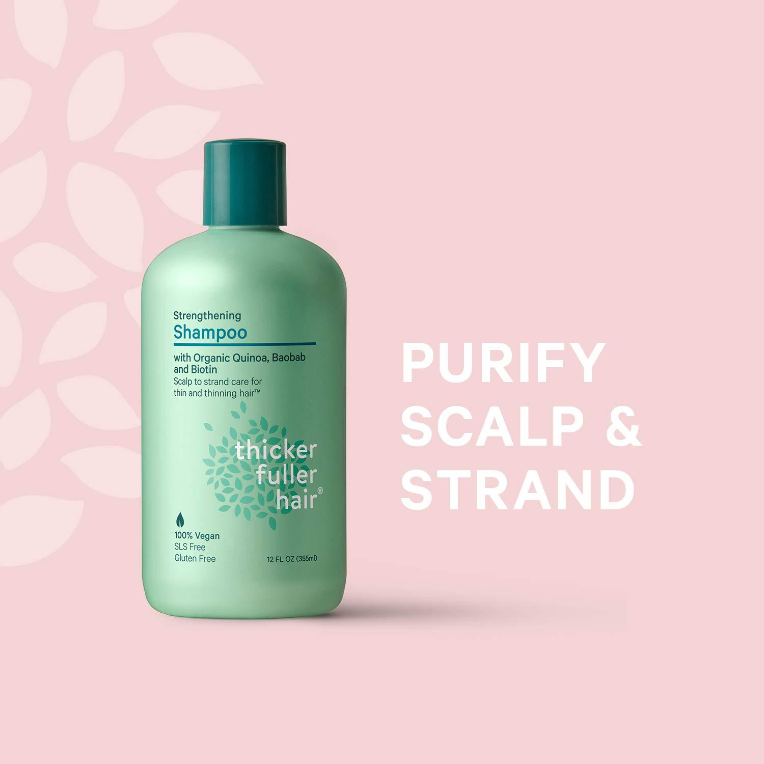 Thicker Fuller Hair Strengthening Shampoo Green 12 Fl Oz Single Shampoo