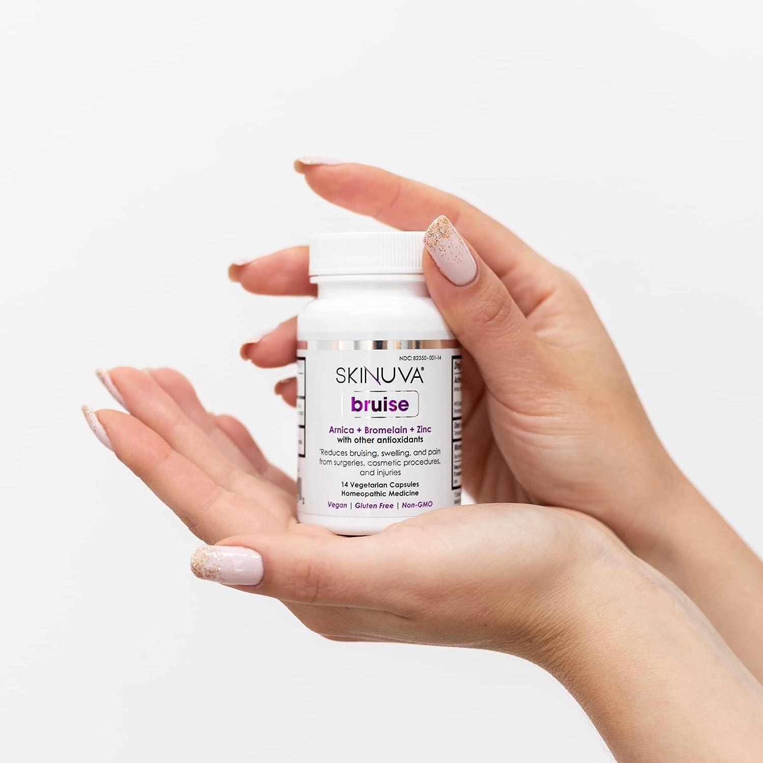 Skinuva Bruise Arnica + Bromelain + Zinc Supplement for Bruising and