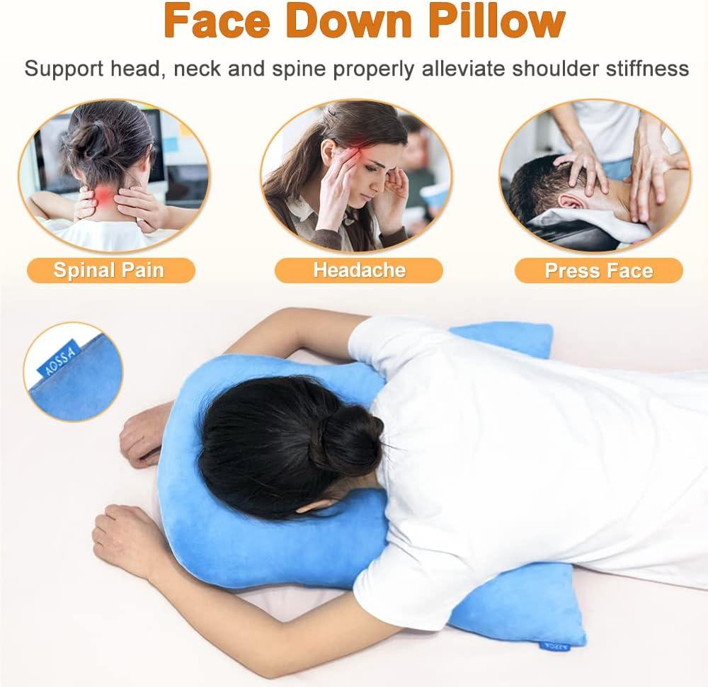 Face Down Pillow for Sleeping After Eye Surgery Head Positioning Prone