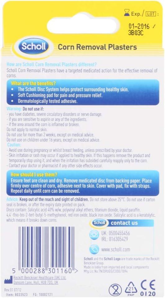 Scholl Medicated Corn Removal Kit 8 Count Pack Includes 4 Plasters