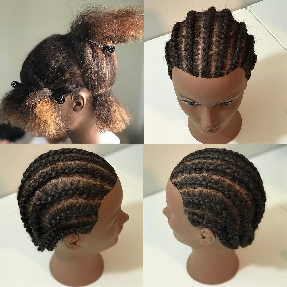 Mannequin Head, With Hair, Curly Beauty Training Head For Braiding And Hair  Styling Practice