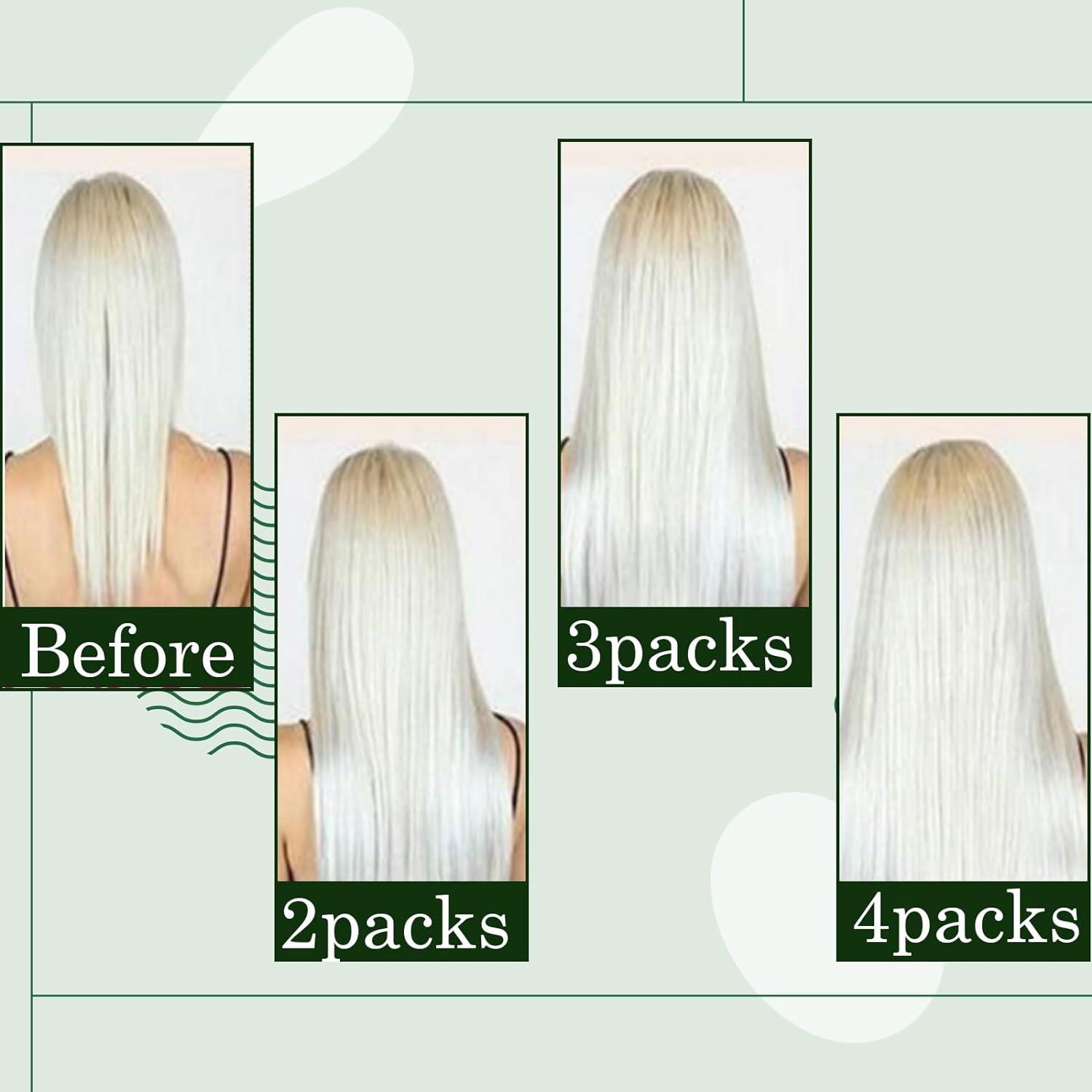 RUNATURE Nano Hair Extensions Ash Blonde Highlight Platinum