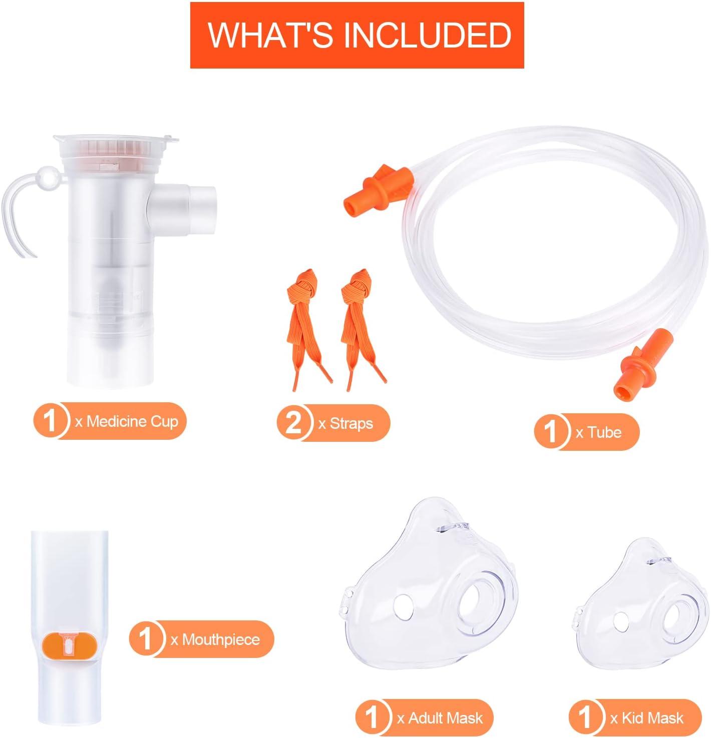 VCBB Nebulizer Tubing and Mouthpiece Replacement Kit Universal Size