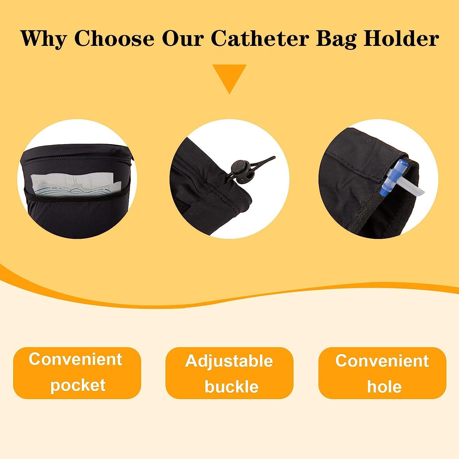 Catheter Leg Bag Holder, Catheter Sleeve Urine Leg Bag Fix Catheter Sleeves, Foley Catheter Bag