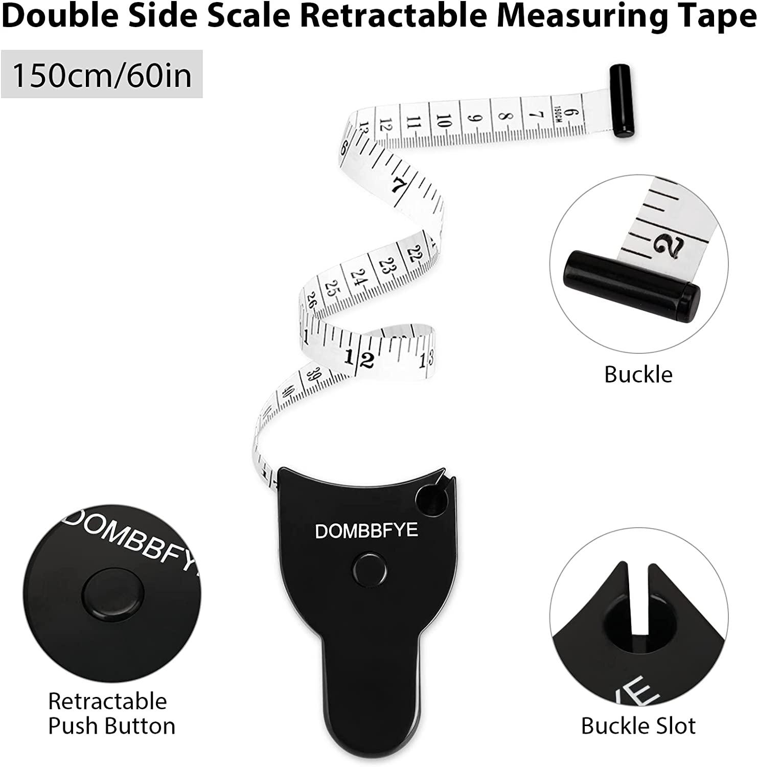 4 Pieces Body Tape Measure Body Measuring Tape Weight Loss, Retractable