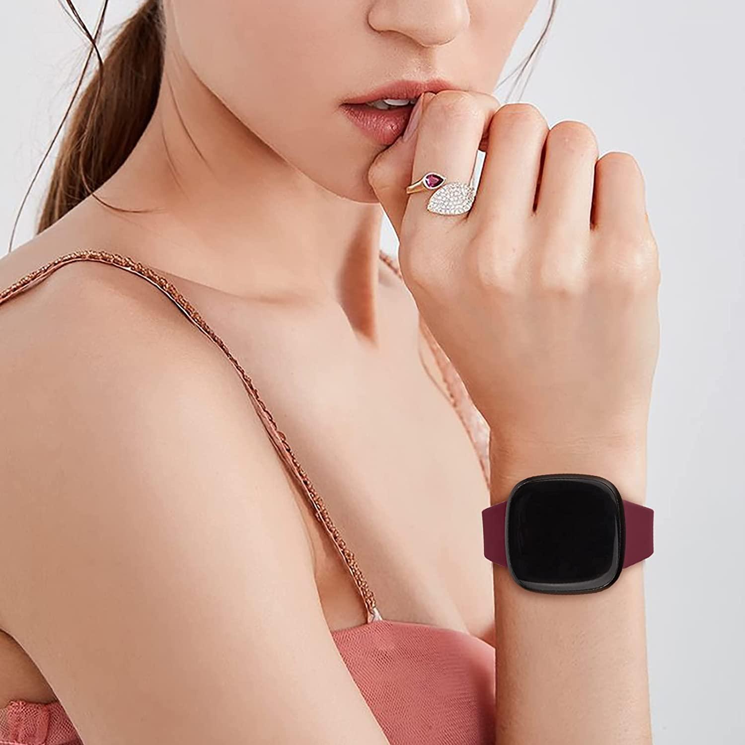 Fitbit versa bordeaux band deals