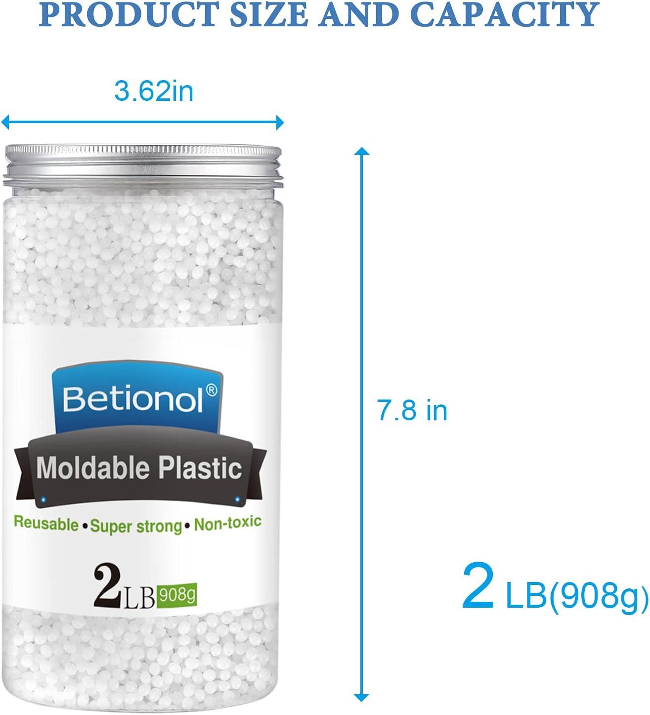 Betionol Moldable Plastic Clay, 2Lb/32oz White Modeling Clay