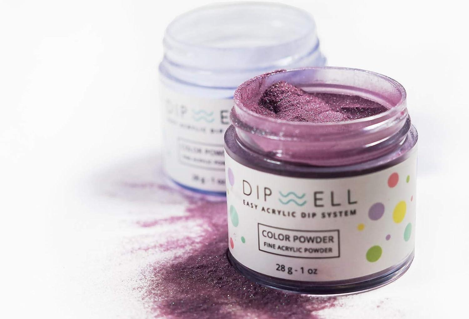 Nail Dip Powder, Glitter Color Collection, Dipping Acrylic for Any Kit or System by DipWell (GL - 25), Size: 1 oz