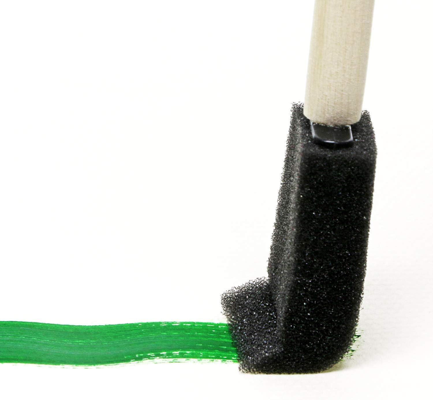 Tupalizy 1 Inch Sponge Brushes for Painting DIY Crafts Foam Paint Brush