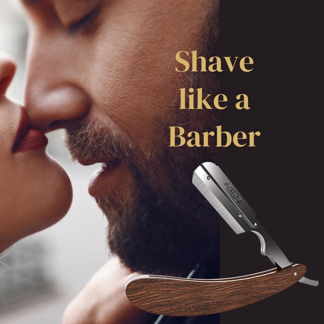 Premium BartZart Razor with Interchangeable Blade System | Wooden ...