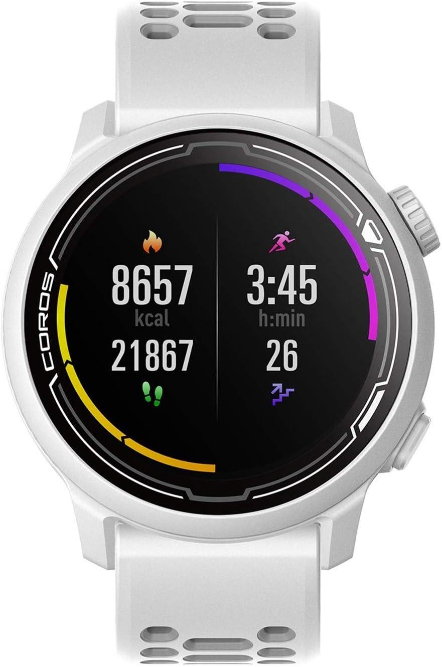 Coros PACE 2 Premium GPS Sport Watch with Nylon or Silicone Band, Heart  Rate Monitor, 30h Full GPS Battery, Barometer, ANT+ & BLE Connections,  Strava, Stryd & TrainingPeaks (White - Silicone Strap)