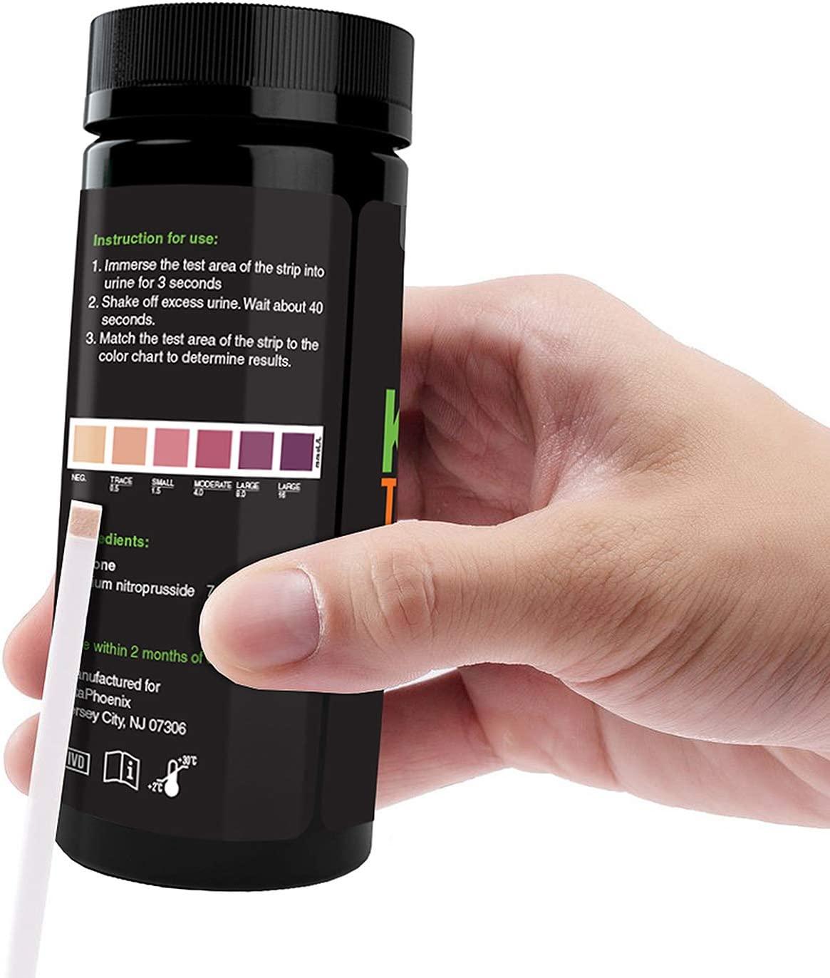 Ketone Strips Perfect Ketogenic Supplement to Measure Ketones in Urine & Monitor Ketosis for