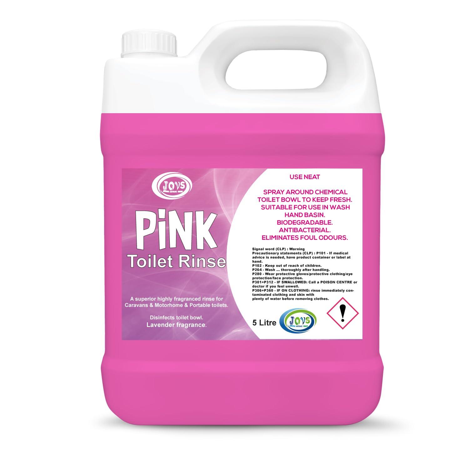 Pink Rinse 5 Litre For Motorhomes & Caravans | Eco-Friendly Odour ...