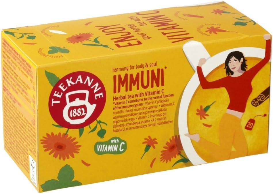 Teekanne Harmony Immuni Herbal Tea with Vitamin C Honeybush Lemon ...