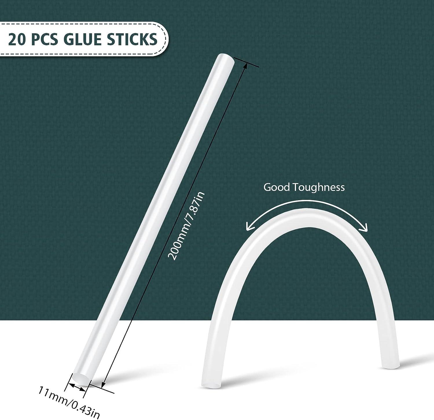 MtiolHig 20pcs 0.27'' Full Size Hot Glue Sticks for Hot Glue Gun