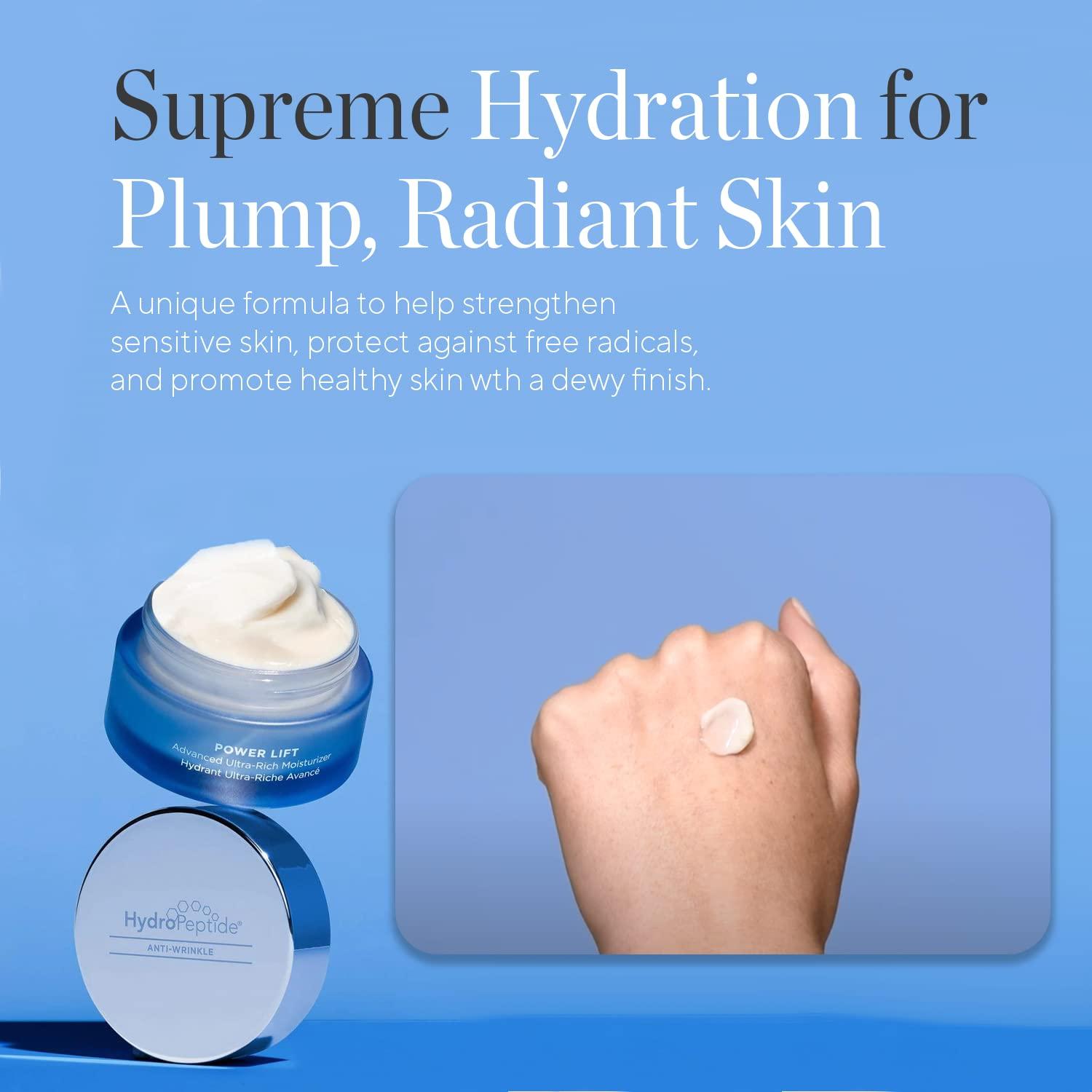 HydroPeptide Triple Acid Peptide Peel and Power Lift Moisturizer Bundle ...