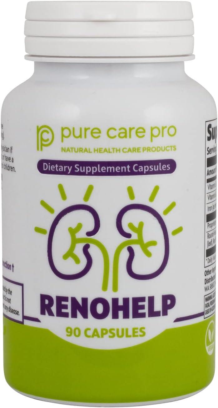Pure Care Pro Renohelp Kidney Support Supplement Vegan & Gluten Free