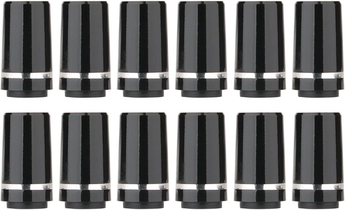 12pcs/Pack Custom Black Tip 0.355 Golf Ferrules for Taper Tip Iron Wedge Lower Ring