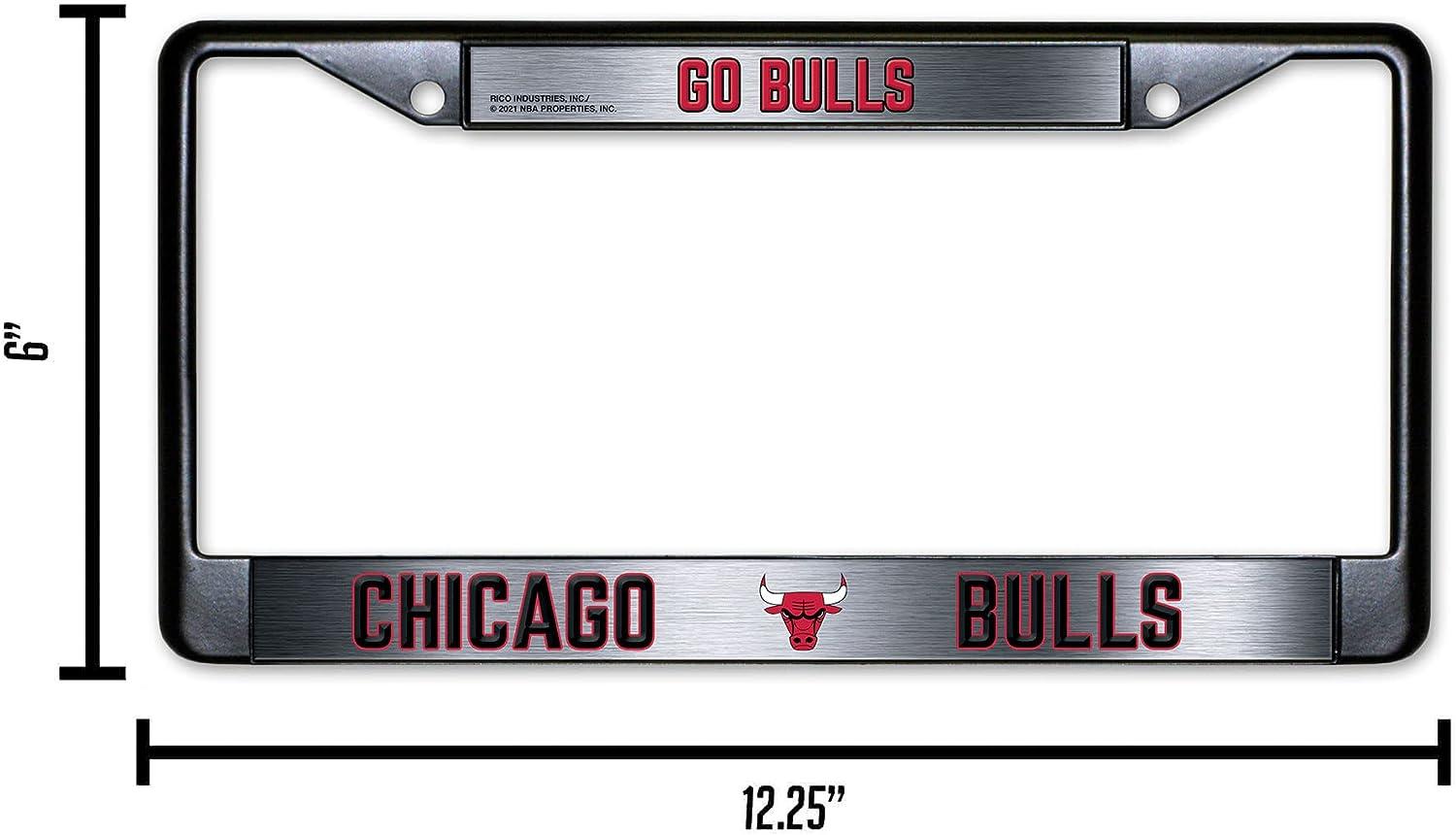 Dropship NBA - Chicago Bulls License Plate Frame 6.25x12.25 to