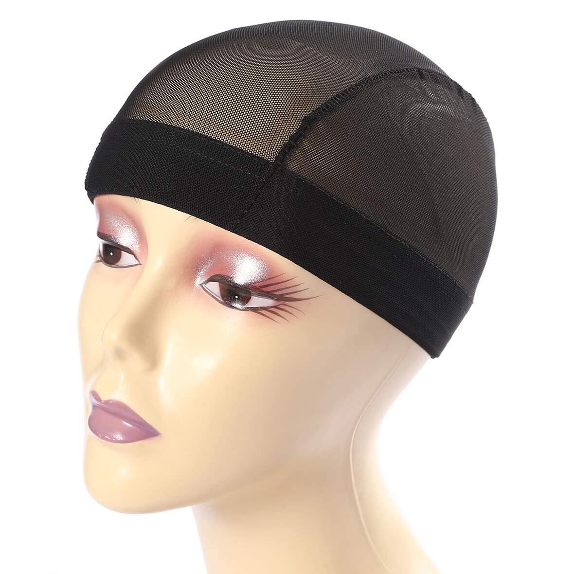 Leeven 5 Pcs/lot Black Wig Caps For Women Breathable Nylon Wig