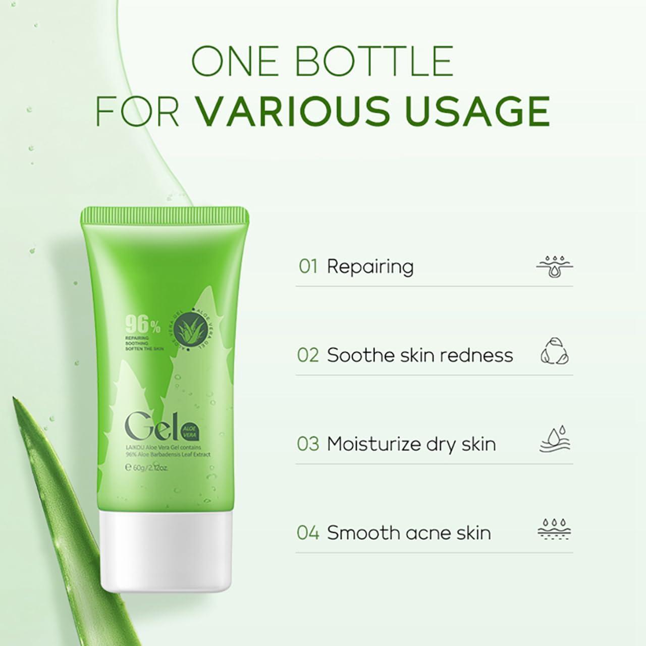 Aloe vera Gel For Skin Care Aloe Vera Gel For Face 99% Pure Aloe Vera Gel  With Vitamin E Aloevera Gel For Skin Care Aloe Vera Gel Itchy & Damaged  Skin ...