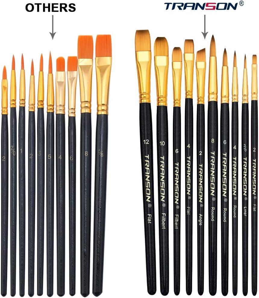 Paint Brushes Set, 2Pack 20 Pcs Paint Brushes for Acrylic Painting, Oil  Watercolor Acrylic Paint Brush, Artist Paintbrushes for Body Face Rock  Canvas