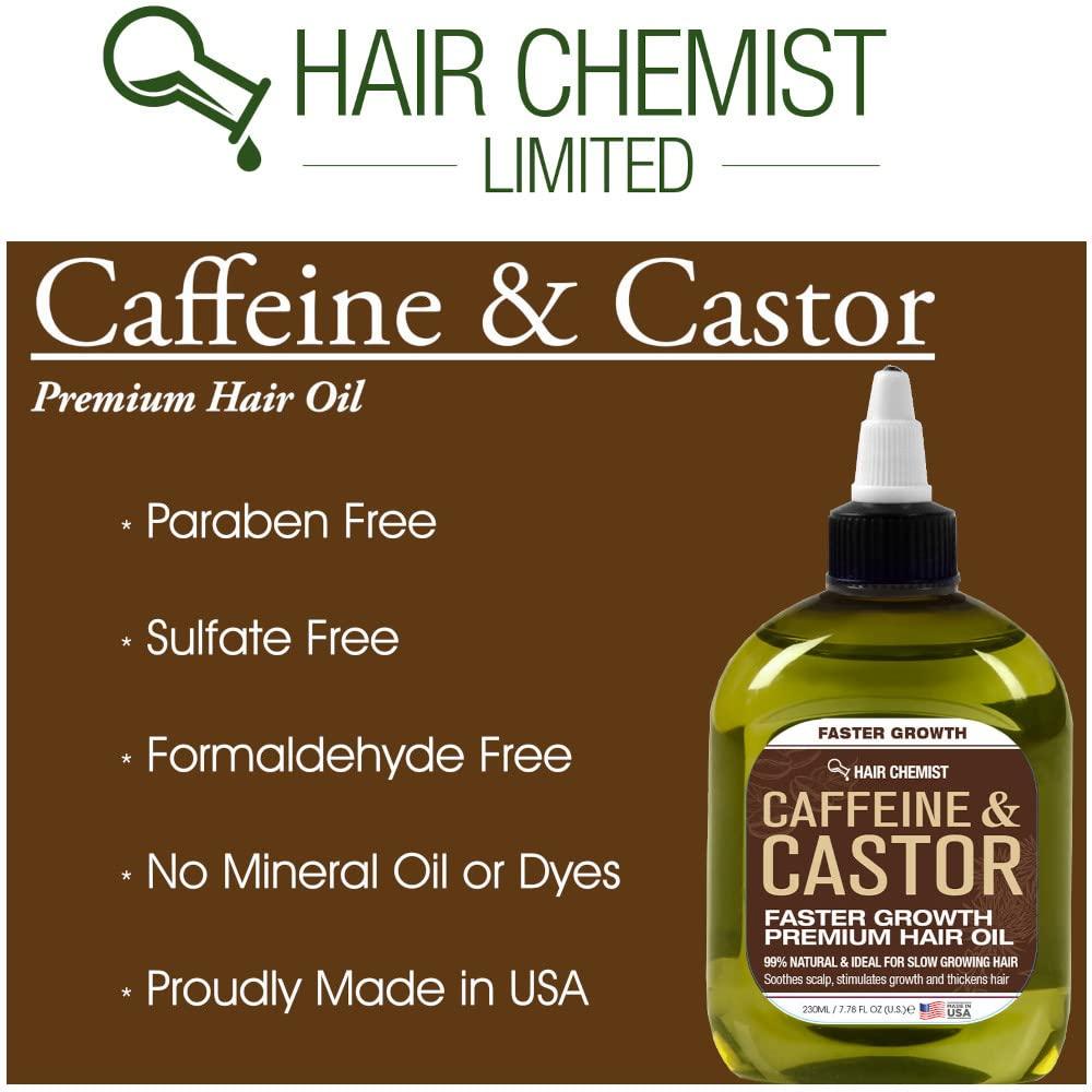 Hair Chemist Caffeine and Castor Faster Growth Hair Oil 7.1 oz. Hair Oil For Faster Hair Growth